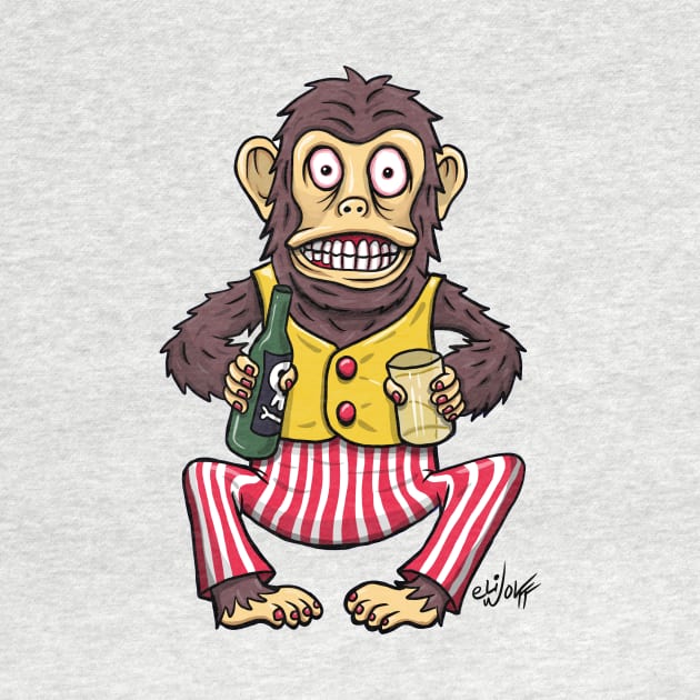 drunk monkey by eliwolff